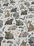 Woodland Animals Baby Blanket Set